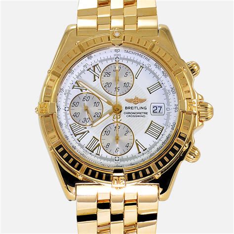 breitling gold mens watches octogan face|breitling gold 18 carat.